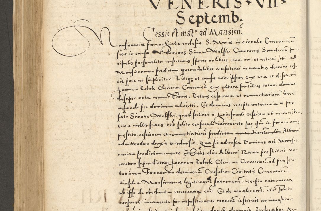 Zdjęcie nr 618 dla obiektu archiwalnego: Acta actorum causarum sententiarum deffinitiuarum, quam interloquutoriarum, decretorum, obligationum, procuratorum etc. coram Reverendo Domino Martino Izbienski de Rusiecz Archidiacono Posnaniensis, custode et in Spiritualibus Vicario generali officiali Cracoviensis, ad Annum Domini Millesimum quingentesimum Sexagesimum Nonum cuius indictio duodecima, Pontus Sanctissimi Pii Papae Quinti Annus quartus foeliciter continuantur