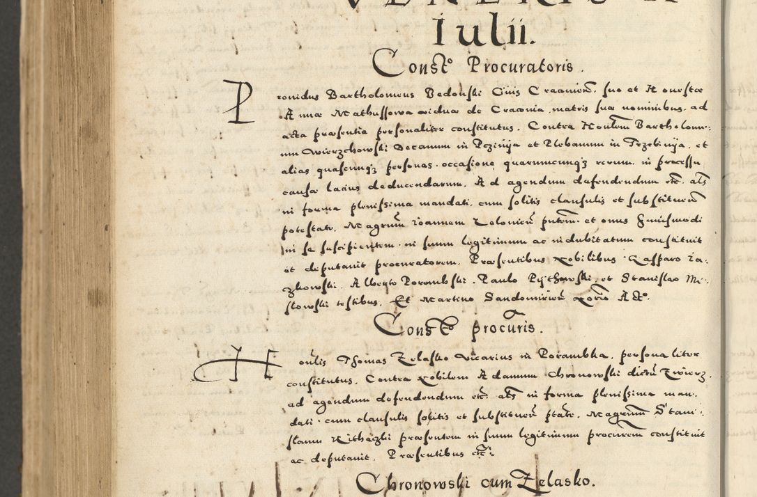 Zdjęcie nr 1006 dla obiektu archiwalnego: Acta actorum causarum sententiarum deffinitiuarum, quam interloquutoriarum, decretorum, obligationum, procuratorum etc. coram Reverendo Domino Martino Izbienski de Rusiecz Archidiacono Posnaniensis, custode et in Spiritualibus Vicario generali officiali Cracoviensis, ad Annum Domini Millesimum quingentesimum Sexagesimum Nonum cuius indictio duodecima, Pontus Sanctissimi Pii Papae Quinti Annus quartus foeliciter continuantur