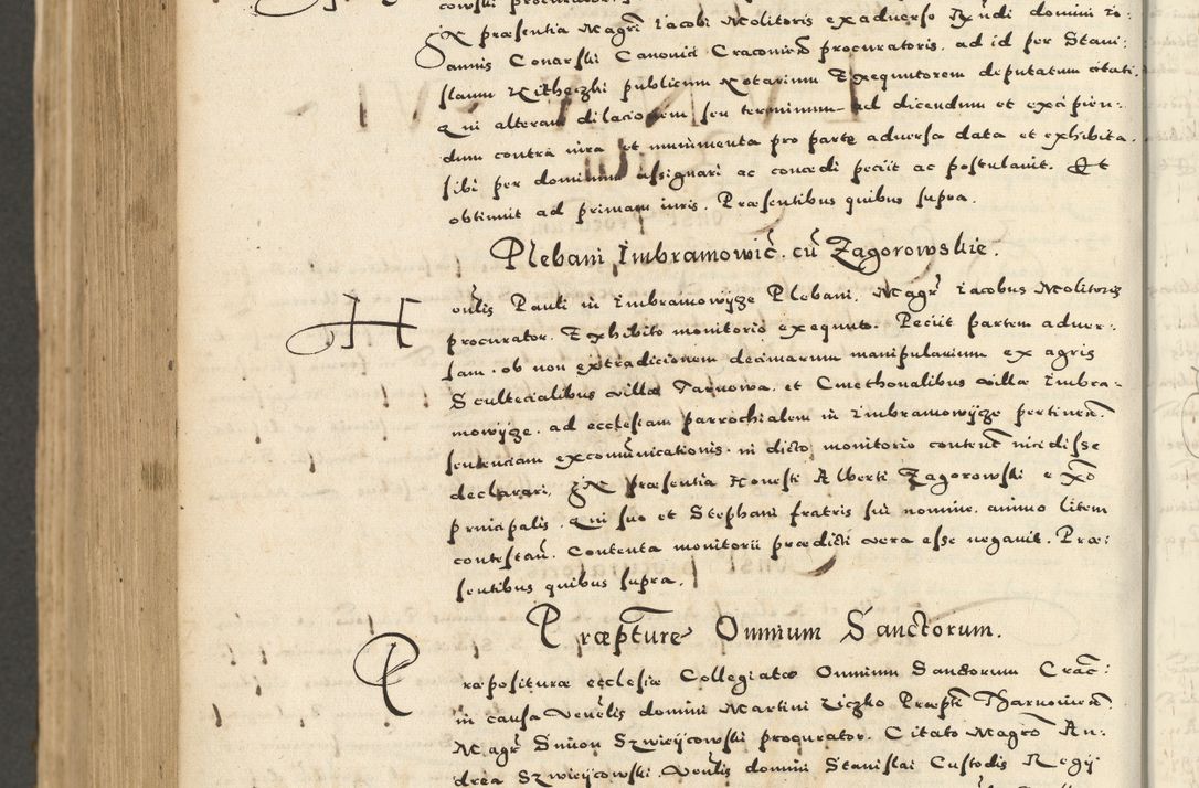 Zdjęcie nr 1002 dla obiektu archiwalnego: Acta actorum causarum sententiarum deffinitiuarum, quam interloquutoriarum, decretorum, obligationum, procuratorum etc. coram Reverendo Domino Martino Izbienski de Rusiecz Archidiacono Posnaniensis, custode et in Spiritualibus Vicario generali officiali Cracoviensis, ad Annum Domini Millesimum quingentesimum Sexagesimum Nonum cuius indictio duodecima, Pontus Sanctissimi Pii Papae Quinti Annus quartus foeliciter continuantur