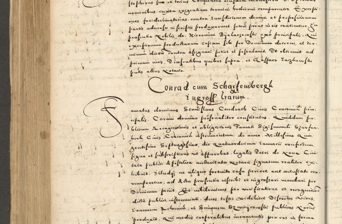 Zdjęcie nr 996 dla obiektu archiwalnego: Acta actorum causarum sententiarum deffinitiuarum, quam interloquutoriarum, decretorum, obligationum, procuratorum etc. coram Reverendo Domino Martino Izbienski de Rusiecz Archidiacono Posnaniensis, custode et in Spiritualibus Vicario generali officiali Cracoviensis, ad Annum Domini Millesimum quingentesimum Sexagesimum Nonum cuius indictio duodecima, Pontus Sanctissimi Pii Papae Quinti Annus quartus foeliciter continuantur