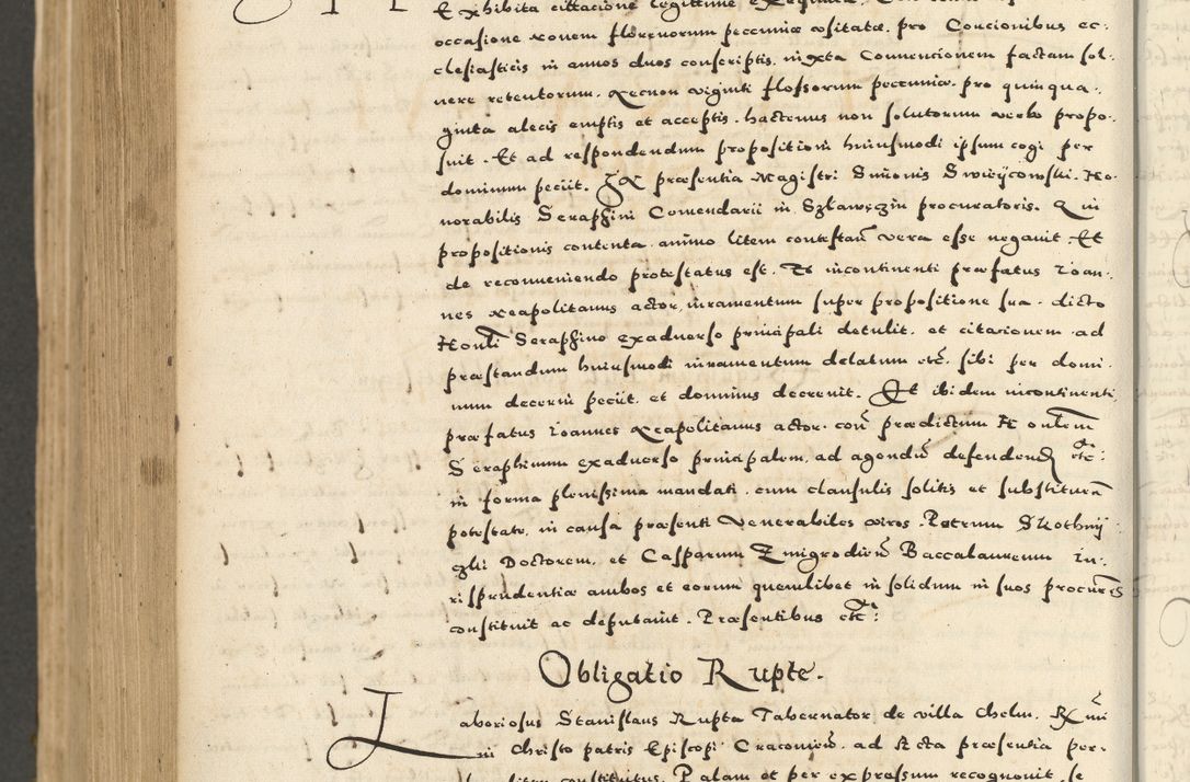 Zdjęcie nr 1000 dla obiektu archiwalnego: Acta actorum causarum sententiarum deffinitiuarum, quam interloquutoriarum, decretorum, obligationum, procuratorum etc. coram Reverendo Domino Martino Izbienski de Rusiecz Archidiacono Posnaniensis, custode et in Spiritualibus Vicario generali officiali Cracoviensis, ad Annum Domini Millesimum quingentesimum Sexagesimum Nonum cuius indictio duodecima, Pontus Sanctissimi Pii Papae Quinti Annus quartus foeliciter continuantur