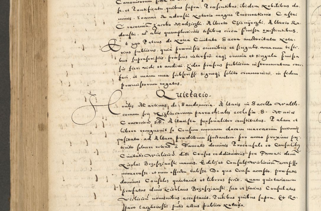 Zdjęcie nr 998 dla obiektu archiwalnego: Acta actorum causarum sententiarum deffinitiuarum, quam interloquutoriarum, decretorum, obligationum, procuratorum etc. coram Reverendo Domino Martino Izbienski de Rusiecz Archidiacono Posnaniensis, custode et in Spiritualibus Vicario generali officiali Cracoviensis, ad Annum Domini Millesimum quingentesimum Sexagesimum Nonum cuius indictio duodecima, Pontus Sanctissimi Pii Papae Quinti Annus quartus foeliciter continuantur