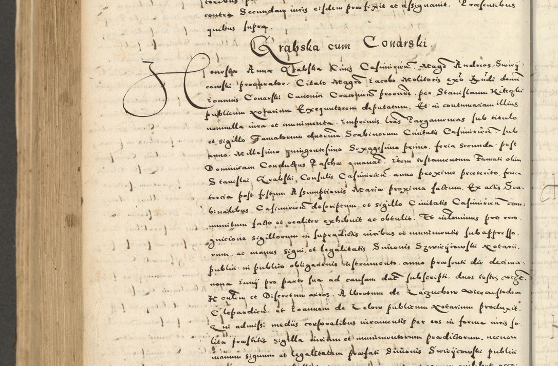 Zdjęcie nr 994 dla obiektu archiwalnego: Acta actorum causarum sententiarum deffinitiuarum, quam interloquutoriarum, decretorum, obligationum, procuratorum etc. coram Reverendo Domino Martino Izbienski de Rusiecz Archidiacono Posnaniensis, custode et in Spiritualibus Vicario generali officiali Cracoviensis, ad Annum Domini Millesimum quingentesimum Sexagesimum Nonum cuius indictio duodecima, Pontus Sanctissimi Pii Papae Quinti Annus quartus foeliciter continuantur