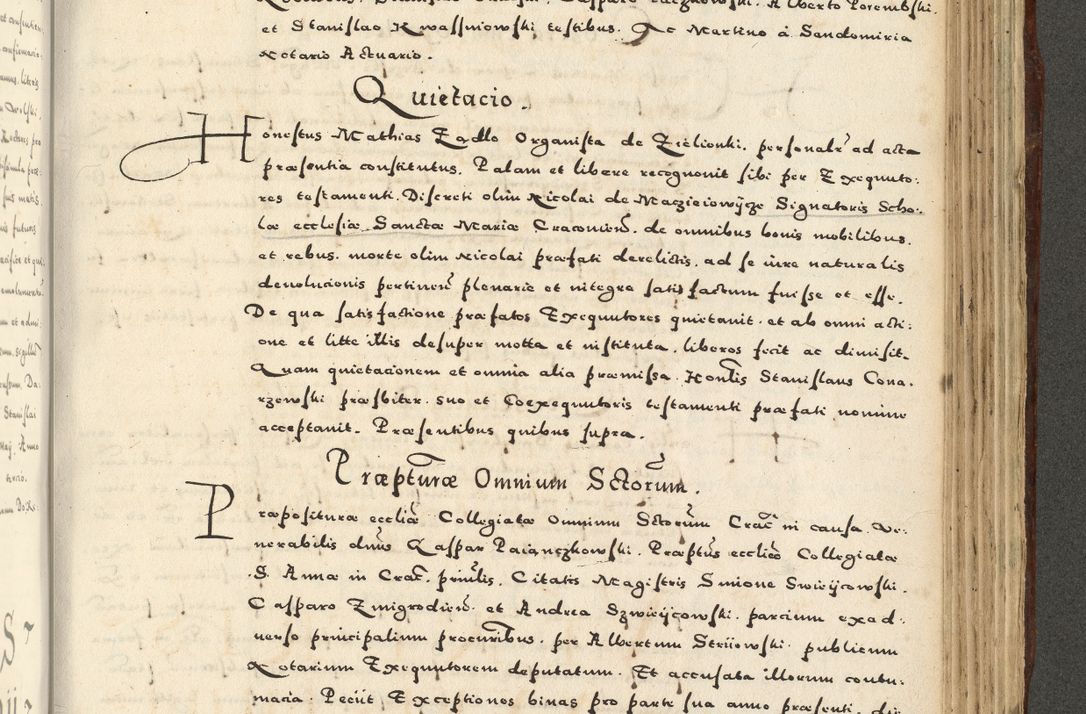 Zdjęcie nr 987 dla obiektu archiwalnego: Acta actorum causarum sententiarum deffinitiuarum, quam interloquutoriarum, decretorum, obligationum, procuratorum etc. coram Reverendo Domino Martino Izbienski de Rusiecz Archidiacono Posnaniensis, custode et in Spiritualibus Vicario generali officiali Cracoviensis, ad Annum Domini Millesimum quingentesimum Sexagesimum Nonum cuius indictio duodecima, Pontus Sanctissimi Pii Papae Quinti Annus quartus foeliciter continuantur