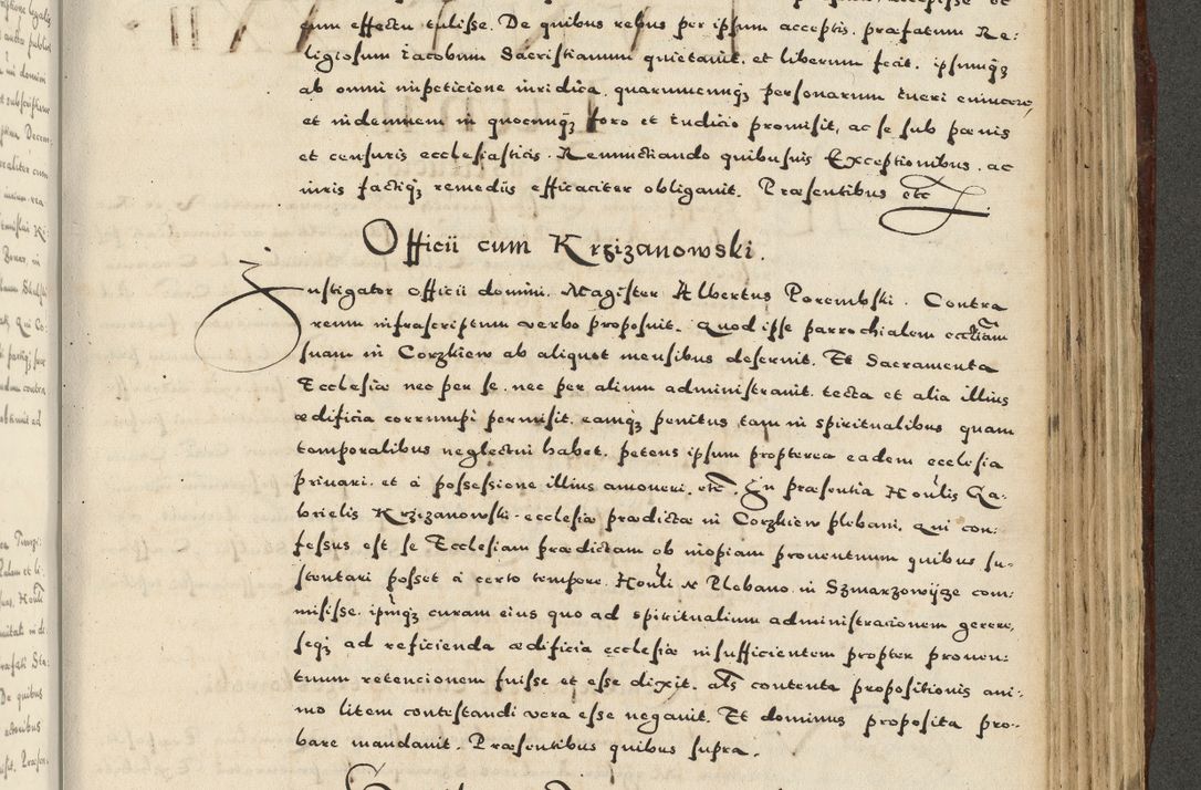 Zdjęcie nr 981 dla obiektu archiwalnego: Acta actorum causarum sententiarum deffinitiuarum, quam interloquutoriarum, decretorum, obligationum, procuratorum etc. coram Reverendo Domino Martino Izbienski de Rusiecz Archidiacono Posnaniensis, custode et in Spiritualibus Vicario generali officiali Cracoviensis, ad Annum Domini Millesimum quingentesimum Sexagesimum Nonum cuius indictio duodecima, Pontus Sanctissimi Pii Papae Quinti Annus quartus foeliciter continuantur