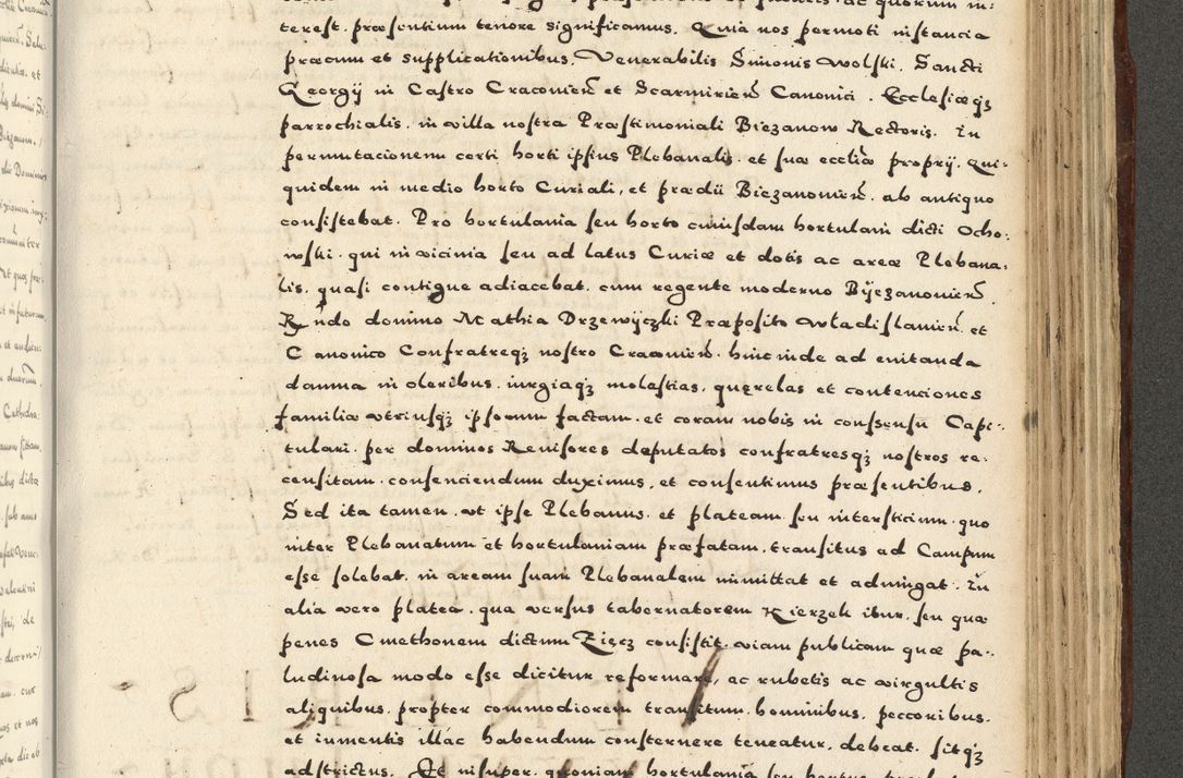 Zdjęcie nr 985 dla obiektu archiwalnego: Acta actorum causarum sententiarum deffinitiuarum, quam interloquutoriarum, decretorum, obligationum, procuratorum etc. coram Reverendo Domino Martino Izbienski de Rusiecz Archidiacono Posnaniensis, custode et in Spiritualibus Vicario generali officiali Cracoviensis, ad Annum Domini Millesimum quingentesimum Sexagesimum Nonum cuius indictio duodecima, Pontus Sanctissimi Pii Papae Quinti Annus quartus foeliciter continuantur