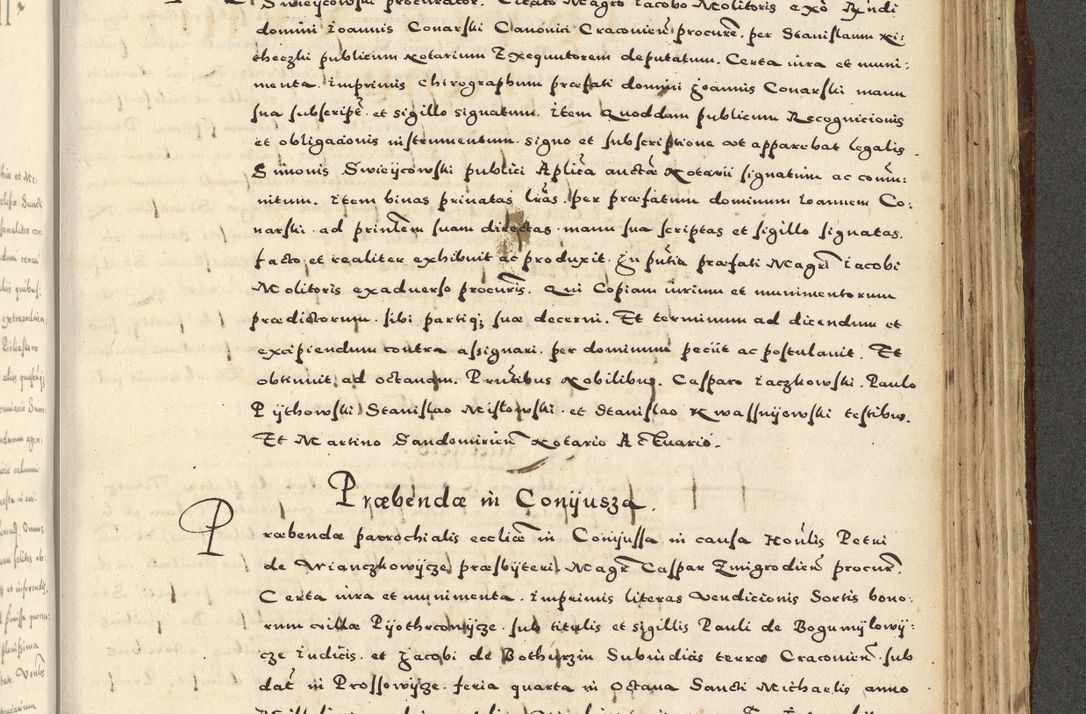 Zdjęcie nr 979 dla obiektu archiwalnego: Acta actorum causarum sententiarum deffinitiuarum, quam interloquutoriarum, decretorum, obligationum, procuratorum etc. coram Reverendo Domino Martino Izbienski de Rusiecz Archidiacono Posnaniensis, custode et in Spiritualibus Vicario generali officiali Cracoviensis, ad Annum Domini Millesimum quingentesimum Sexagesimum Nonum cuius indictio duodecima, Pontus Sanctissimi Pii Papae Quinti Annus quartus foeliciter continuantur