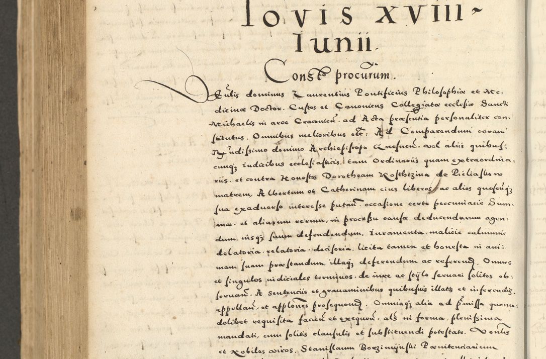 Zdjęcie nr 978 dla obiektu archiwalnego: Acta actorum causarum sententiarum deffinitiuarum, quam interloquutoriarum, decretorum, obligationum, procuratorum etc. coram Reverendo Domino Martino Izbienski de Rusiecz Archidiacono Posnaniensis, custode et in Spiritualibus Vicario generali officiali Cracoviensis, ad Annum Domini Millesimum quingentesimum Sexagesimum Nonum cuius indictio duodecima, Pontus Sanctissimi Pii Papae Quinti Annus quartus foeliciter continuantur