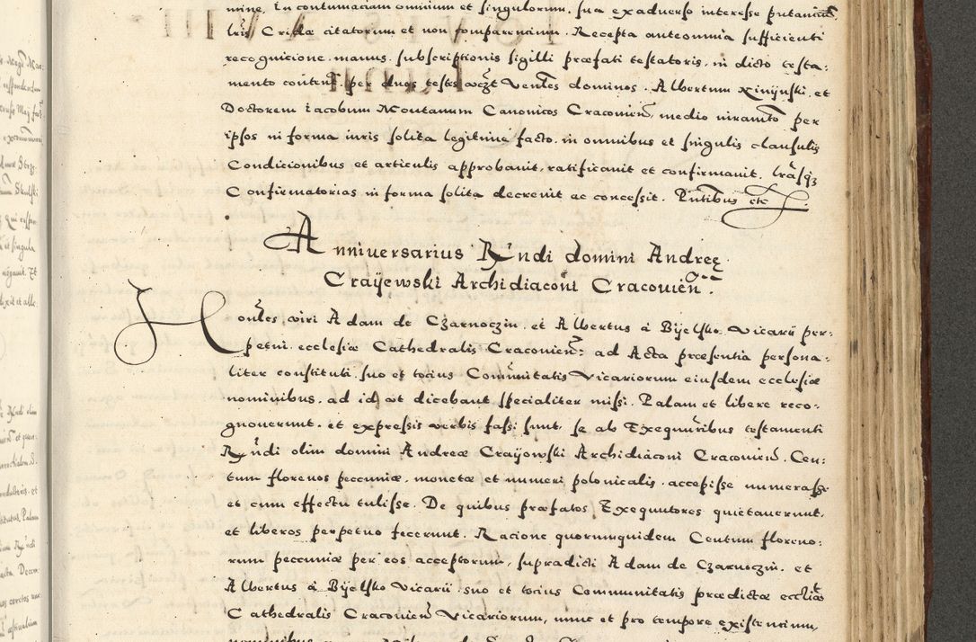 Zdjęcie nr 977 dla obiektu archiwalnego: Acta actorum causarum sententiarum deffinitiuarum, quam interloquutoriarum, decretorum, obligationum, procuratorum etc. coram Reverendo Domino Martino Izbienski de Rusiecz Archidiacono Posnaniensis, custode et in Spiritualibus Vicario generali officiali Cracoviensis, ad Annum Domini Millesimum quingentesimum Sexagesimum Nonum cuius indictio duodecima, Pontus Sanctissimi Pii Papae Quinti Annus quartus foeliciter continuantur