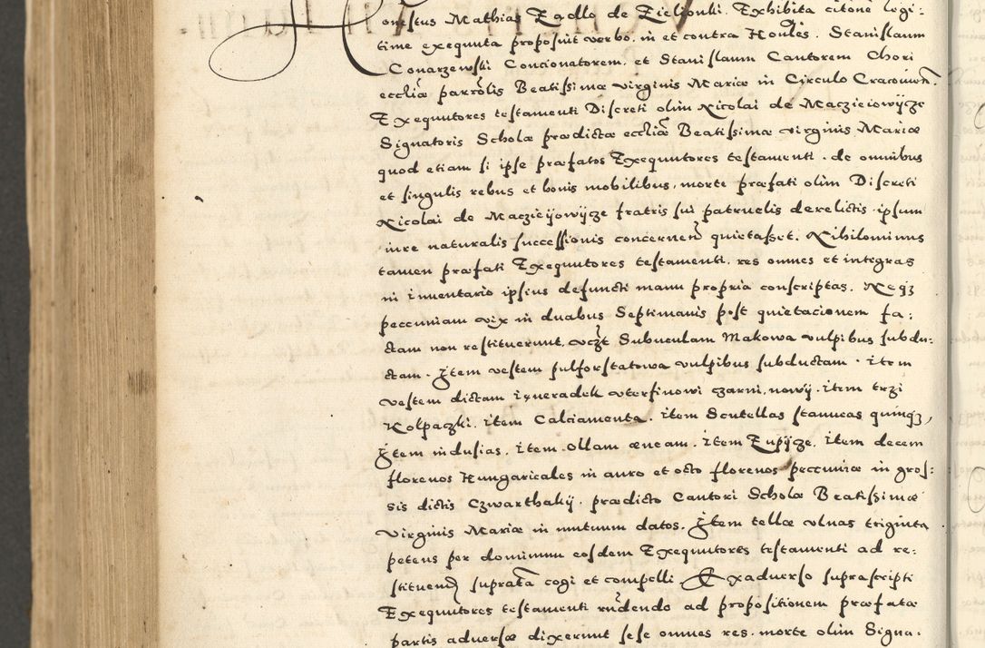 Zdjęcie nr 970 dla obiektu archiwalnego: Acta actorum causarum sententiarum deffinitiuarum, quam interloquutoriarum, decretorum, obligationum, procuratorum etc. coram Reverendo Domino Martino Izbienski de Rusiecz Archidiacono Posnaniensis, custode et in Spiritualibus Vicario generali officiali Cracoviensis, ad Annum Domini Millesimum quingentesimum Sexagesimum Nonum cuius indictio duodecima, Pontus Sanctissimi Pii Papae Quinti Annus quartus foeliciter continuantur