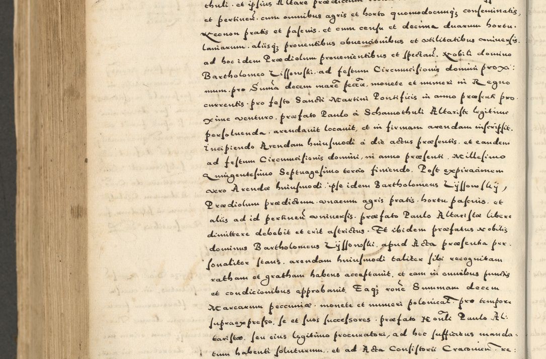 Zdjęcie nr 972 dla obiektu archiwalnego: Acta actorum causarum sententiarum deffinitiuarum, quam interloquutoriarum, decretorum, obligationum, procuratorum etc. coram Reverendo Domino Martino Izbienski de Rusiecz Archidiacono Posnaniensis, custode et in Spiritualibus Vicario generali officiali Cracoviensis, ad Annum Domini Millesimum quingentesimum Sexagesimum Nonum cuius indictio duodecima, Pontus Sanctissimi Pii Papae Quinti Annus quartus foeliciter continuantur