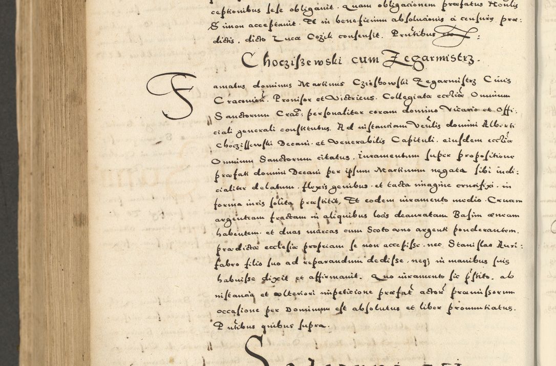 Zdjęcie nr 964 dla obiektu archiwalnego: Acta actorum causarum sententiarum deffinitiuarum, quam interloquutoriarum, decretorum, obligationum, procuratorum etc. coram Reverendo Domino Martino Izbienski de Rusiecz Archidiacono Posnaniensis, custode et in Spiritualibus Vicario generali officiali Cracoviensis, ad Annum Domini Millesimum quingentesimum Sexagesimum Nonum cuius indictio duodecima, Pontus Sanctissimi Pii Papae Quinti Annus quartus foeliciter continuantur