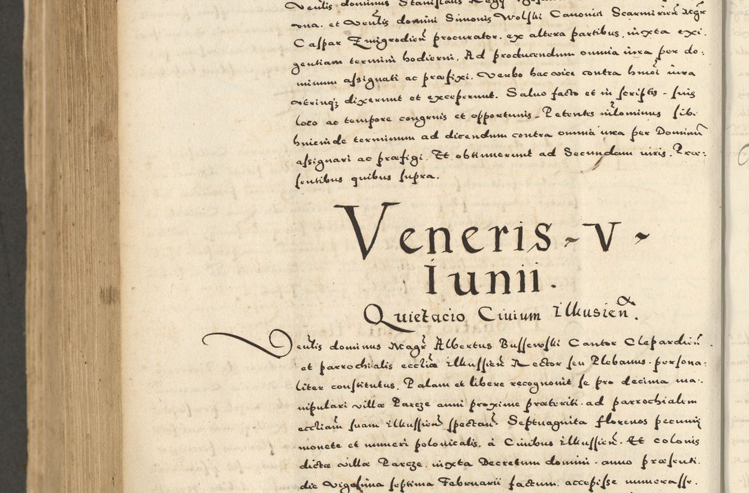 Zdjęcie nr 962 dla obiektu archiwalnego: Acta actorum causarum sententiarum deffinitiuarum, quam interloquutoriarum, decretorum, obligationum, procuratorum etc. coram Reverendo Domino Martino Izbienski de Rusiecz Archidiacono Posnaniensis, custode et in Spiritualibus Vicario generali officiali Cracoviensis, ad Annum Domini Millesimum quingentesimum Sexagesimum Nonum cuius indictio duodecima, Pontus Sanctissimi Pii Papae Quinti Annus quartus foeliciter continuantur
