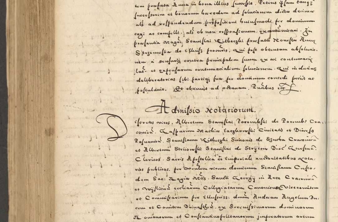 Zdjęcie nr 954 dla obiektu archiwalnego: Acta actorum causarum sententiarum deffinitiuarum, quam interloquutoriarum, decretorum, obligationum, procuratorum etc. coram Reverendo Domino Martino Izbienski de Rusiecz Archidiacono Posnaniensis, custode et in Spiritualibus Vicario generali officiali Cracoviensis, ad Annum Domini Millesimum quingentesimum Sexagesimum Nonum cuius indictio duodecima, Pontus Sanctissimi Pii Papae Quinti Annus quartus foeliciter continuantur