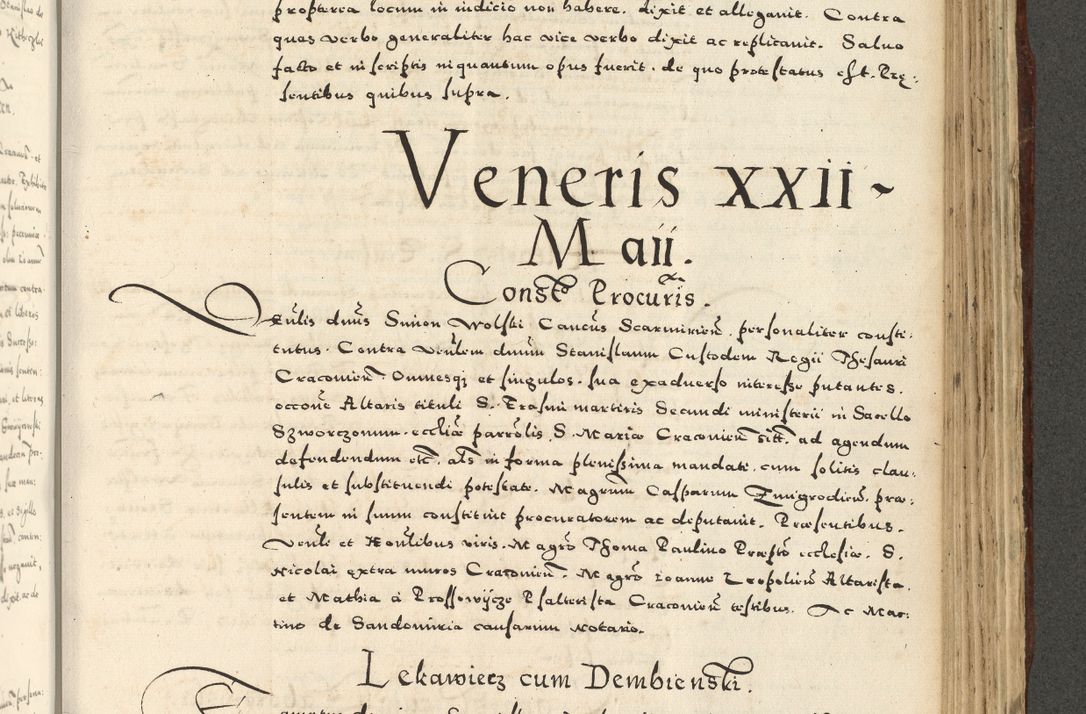 Zdjęcie nr 949 dla obiektu archiwalnego: Acta actorum causarum sententiarum deffinitiuarum, quam interloquutoriarum, decretorum, obligationum, procuratorum etc. coram Reverendo Domino Martino Izbienski de Rusiecz Archidiacono Posnaniensis, custode et in Spiritualibus Vicario generali officiali Cracoviensis, ad Annum Domini Millesimum quingentesimum Sexagesimum Nonum cuius indictio duodecima, Pontus Sanctissimi Pii Papae Quinti Annus quartus foeliciter continuantur