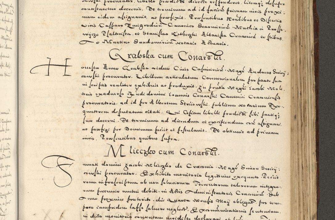 Zdjęcie nr 945 dla obiektu archiwalnego: Acta actorum causarum sententiarum deffinitiuarum, quam interloquutoriarum, decretorum, obligationum, procuratorum etc. coram Reverendo Domino Martino Izbienski de Rusiecz Archidiacono Posnaniensis, custode et in Spiritualibus Vicario generali officiali Cracoviensis, ad Annum Domini Millesimum quingentesimum Sexagesimum Nonum cuius indictio duodecima, Pontus Sanctissimi Pii Papae Quinti Annus quartus foeliciter continuantur