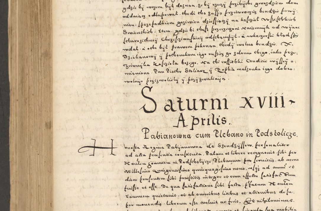 Zdjęcie nr 928 dla obiektu archiwalnego: Acta actorum causarum sententiarum deffinitiuarum, quam interloquutoriarum, decretorum, obligationum, procuratorum etc. coram Reverendo Domino Martino Izbienski de Rusiecz Archidiacono Posnaniensis, custode et in Spiritualibus Vicario generali officiali Cracoviensis, ad Annum Domini Millesimum quingentesimum Sexagesimum Nonum cuius indictio duodecima, Pontus Sanctissimi Pii Papae Quinti Annus quartus foeliciter continuantur
