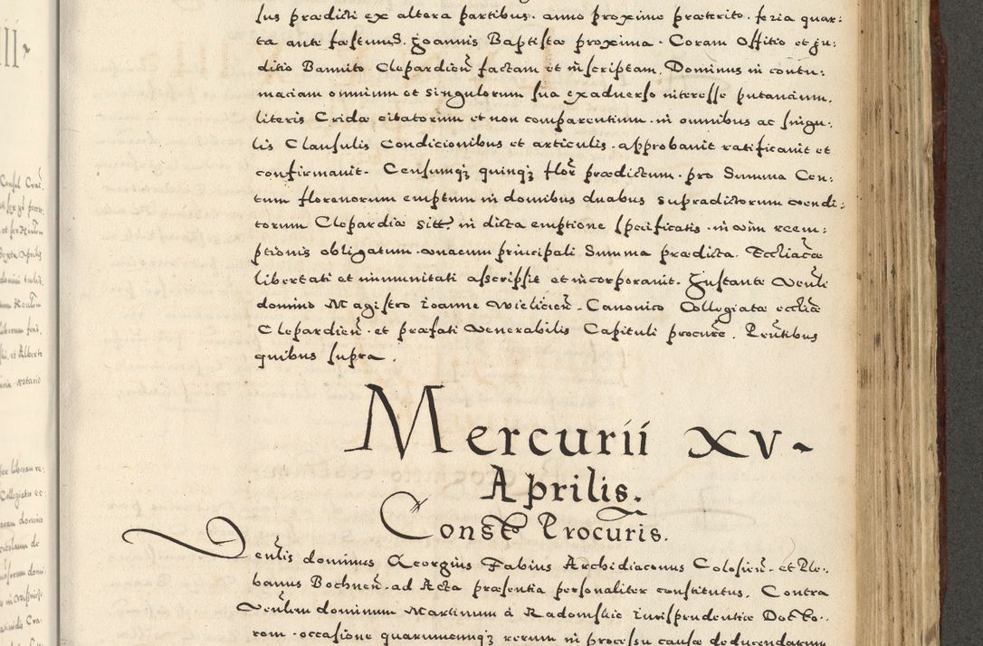Zdjęcie nr 923 dla obiektu archiwalnego: Acta actorum causarum sententiarum deffinitiuarum, quam interloquutoriarum, decretorum, obligationum, procuratorum etc. coram Reverendo Domino Martino Izbienski de Rusiecz Archidiacono Posnaniensis, custode et in Spiritualibus Vicario generali officiali Cracoviensis, ad Annum Domini Millesimum quingentesimum Sexagesimum Nonum cuius indictio duodecima, Pontus Sanctissimi Pii Papae Quinti Annus quartus foeliciter continuantur