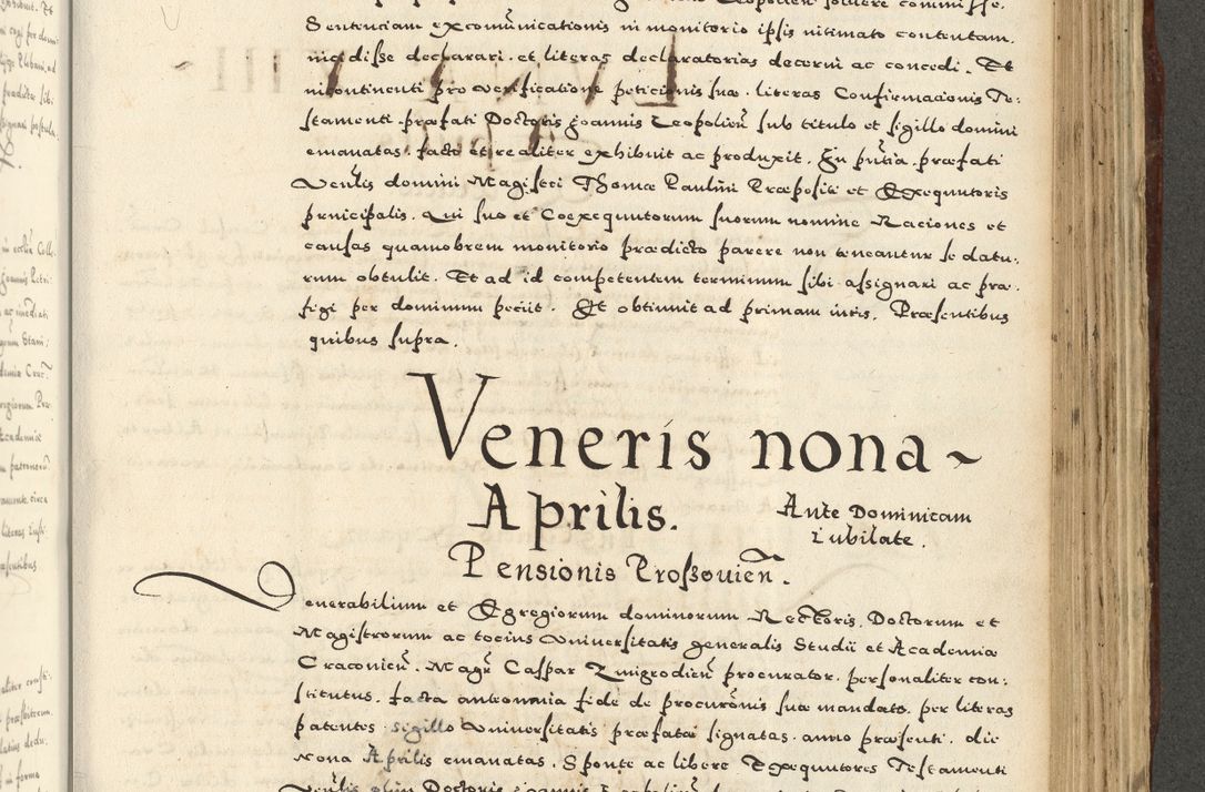 Zdjęcie nr 921 dla obiektu archiwalnego: Acta actorum causarum sententiarum deffinitiuarum, quam interloquutoriarum, decretorum, obligationum, procuratorum etc. coram Reverendo Domino Martino Izbienski de Rusiecz Archidiacono Posnaniensis, custode et in Spiritualibus Vicario generali officiali Cracoviensis, ad Annum Domini Millesimum quingentesimum Sexagesimum Nonum cuius indictio duodecima, Pontus Sanctissimi Pii Papae Quinti Annus quartus foeliciter continuantur