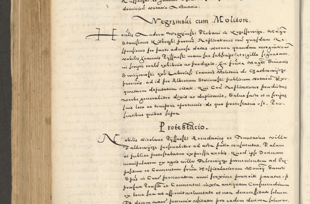 Zdjęcie nr 916 dla obiektu archiwalnego: Acta actorum causarum sententiarum deffinitiuarum, quam interloquutoriarum, decretorum, obligationum, procuratorum etc. coram Reverendo Domino Martino Izbienski de Rusiecz Archidiacono Posnaniensis, custode et in Spiritualibus Vicario generali officiali Cracoviensis, ad Annum Domini Millesimum quingentesimum Sexagesimum Nonum cuius indictio duodecima, Pontus Sanctissimi Pii Papae Quinti Annus quartus foeliciter continuantur