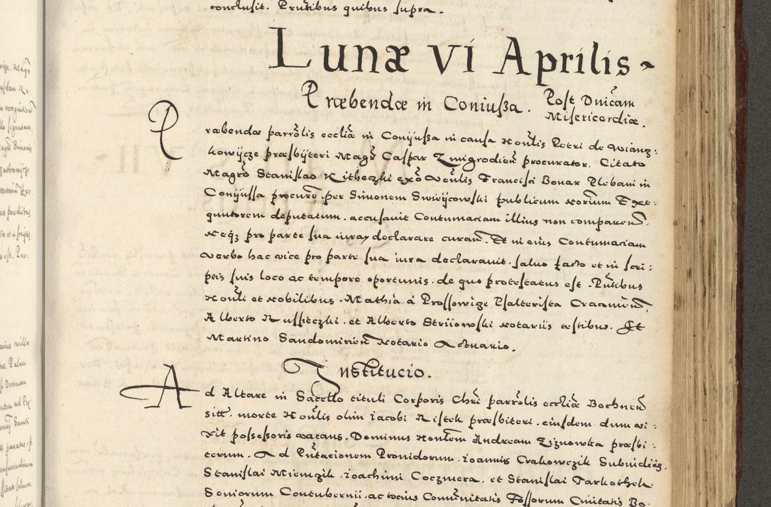 Zdjęcie nr 917 dla obiektu archiwalnego: Acta actorum causarum sententiarum deffinitiuarum, quam interloquutoriarum, decretorum, obligationum, procuratorum etc. coram Reverendo Domino Martino Izbienski de Rusiecz Archidiacono Posnaniensis, custode et in Spiritualibus Vicario generali officiali Cracoviensis, ad Annum Domini Millesimum quingentesimum Sexagesimum Nonum cuius indictio duodecima, Pontus Sanctissimi Pii Papae Quinti Annus quartus foeliciter continuantur