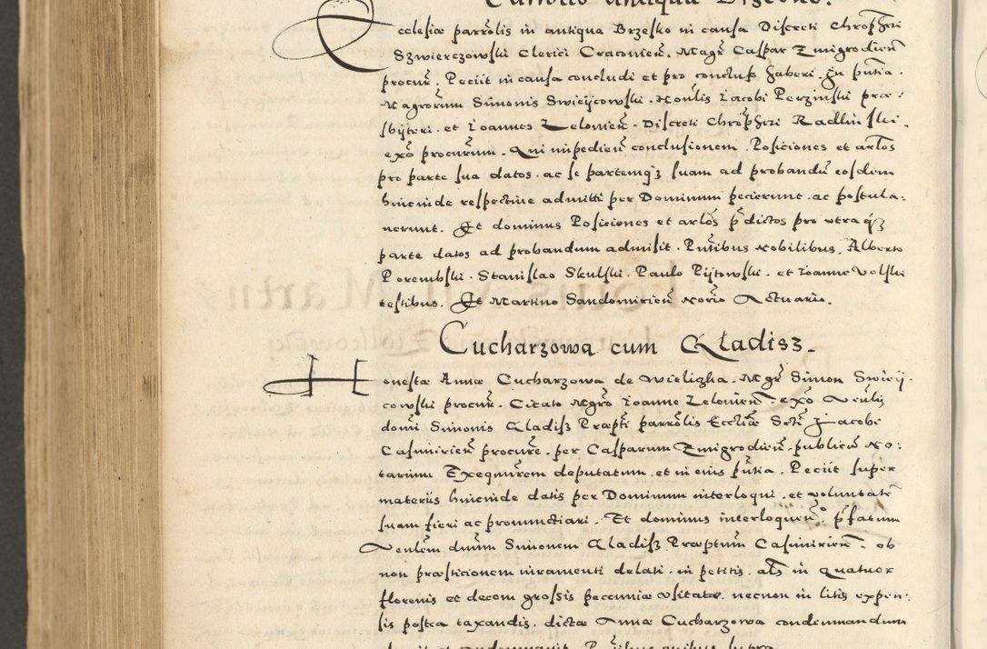 Zdjęcie nr 900 dla obiektu archiwalnego: Acta actorum causarum sententiarum deffinitiuarum, quam interloquutoriarum, decretorum, obligationum, procuratorum etc. coram Reverendo Domino Martino Izbienski de Rusiecz Archidiacono Posnaniensis, custode et in Spiritualibus Vicario generali officiali Cracoviensis, ad Annum Domini Millesimum quingentesimum Sexagesimum Nonum cuius indictio duodecima, Pontus Sanctissimi Pii Papae Quinti Annus quartus foeliciter continuantur
