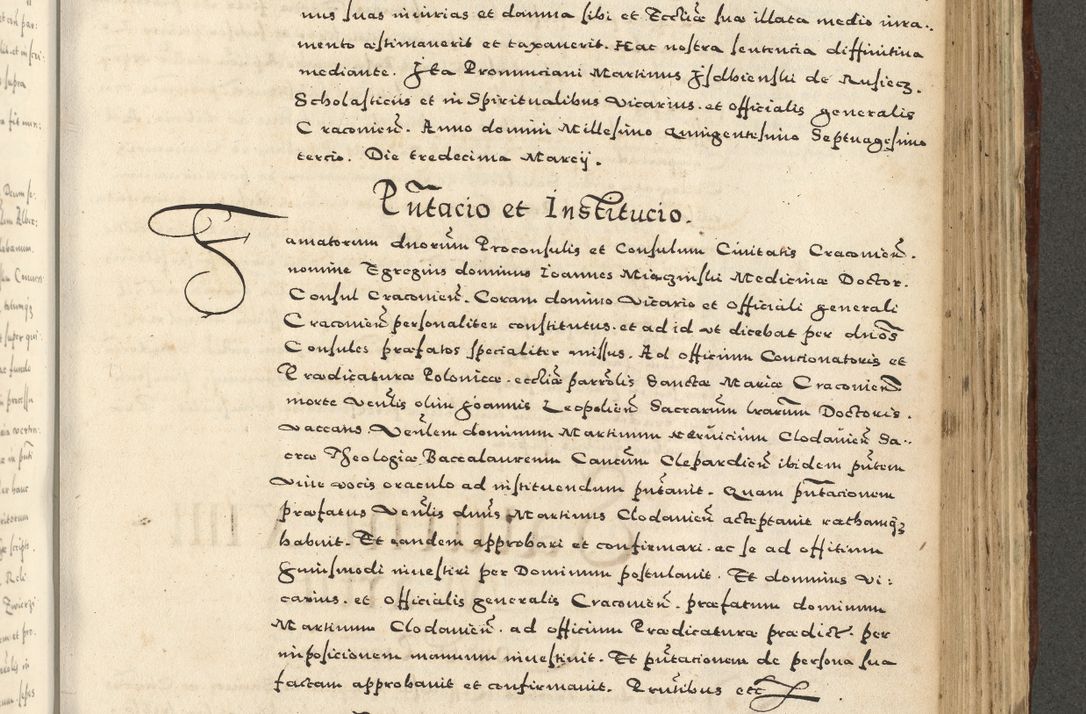 Zdjęcie nr 903 dla obiektu archiwalnego: Acta actorum causarum sententiarum deffinitiuarum, quam interloquutoriarum, decretorum, obligationum, procuratorum etc. coram Reverendo Domino Martino Izbienski de Rusiecz Archidiacono Posnaniensis, custode et in Spiritualibus Vicario generali officiali Cracoviensis, ad Annum Domini Millesimum quingentesimum Sexagesimum Nonum cuius indictio duodecima, Pontus Sanctissimi Pii Papae Quinti Annus quartus foeliciter continuantur