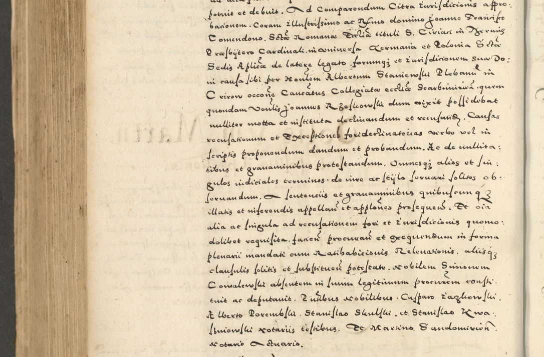 Zdjęcie nr 892 dla obiektu archiwalnego: Acta actorum causarum sententiarum deffinitiuarum, quam interloquutoriarum, decretorum, obligationum, procuratorum etc. coram Reverendo Domino Martino Izbienski de Rusiecz Archidiacono Posnaniensis, custode et in Spiritualibus Vicario generali officiali Cracoviensis, ad Annum Domini Millesimum quingentesimum Sexagesimum Nonum cuius indictio duodecima, Pontus Sanctissimi Pii Papae Quinti Annus quartus foeliciter continuantur
