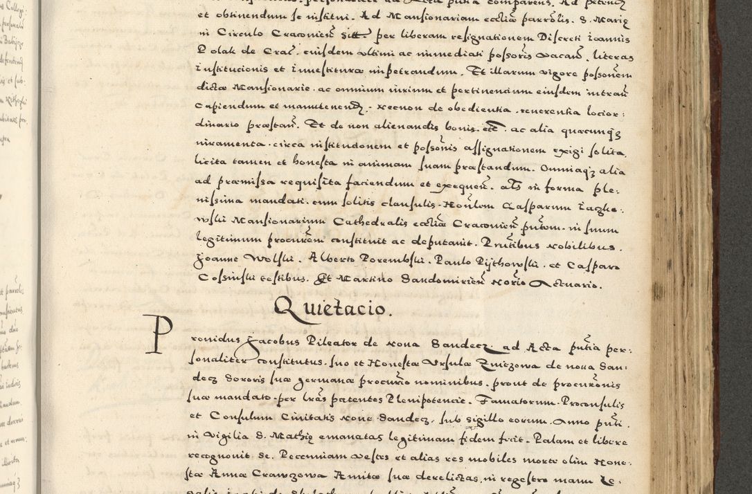 Zdjęcie nr 897 dla obiektu archiwalnego: Acta actorum causarum sententiarum deffinitiuarum, quam interloquutoriarum, decretorum, obligationum, procuratorum etc. coram Reverendo Domino Martino Izbienski de Rusiecz Archidiacono Posnaniensis, custode et in Spiritualibus Vicario generali officiali Cracoviensis, ad Annum Domini Millesimum quingentesimum Sexagesimum Nonum cuius indictio duodecima, Pontus Sanctissimi Pii Papae Quinti Annus quartus foeliciter continuantur
