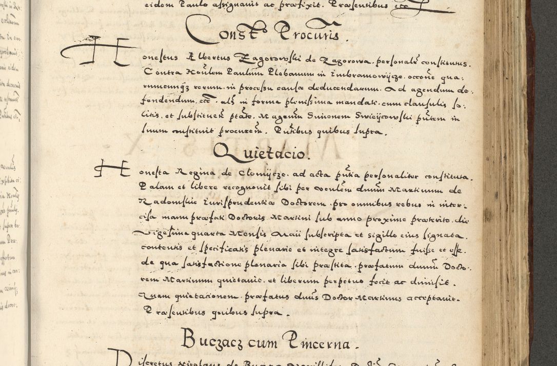 Zdjęcie nr 895 dla obiektu archiwalnego: Acta actorum causarum sententiarum deffinitiuarum, quam interloquutoriarum, decretorum, obligationum, procuratorum etc. coram Reverendo Domino Martino Izbienski de Rusiecz Archidiacono Posnaniensis, custode et in Spiritualibus Vicario generali officiali Cracoviensis, ad Annum Domini Millesimum quingentesimum Sexagesimum Nonum cuius indictio duodecima, Pontus Sanctissimi Pii Papae Quinti Annus quartus foeliciter continuantur