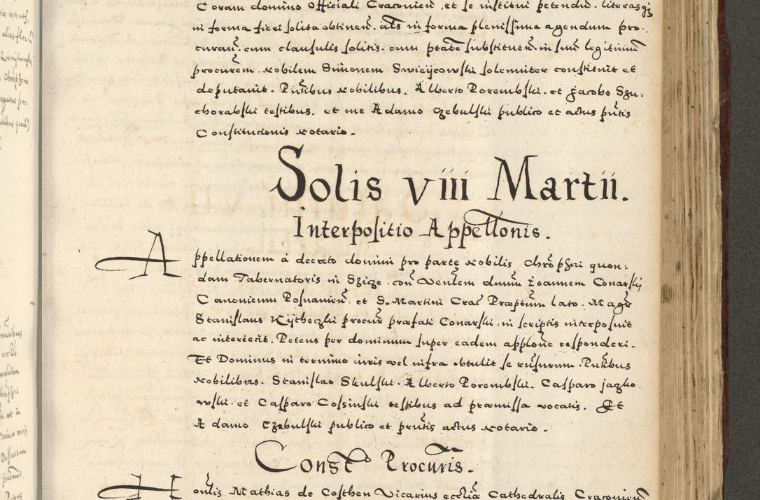 Zdjęcie nr 891 dla obiektu archiwalnego: Acta actorum causarum sententiarum deffinitiuarum, quam interloquutoriarum, decretorum, obligationum, procuratorum etc. coram Reverendo Domino Martino Izbienski de Rusiecz Archidiacono Posnaniensis, custode et in Spiritualibus Vicario generali officiali Cracoviensis, ad Annum Domini Millesimum quingentesimum Sexagesimum Nonum cuius indictio duodecima, Pontus Sanctissimi Pii Papae Quinti Annus quartus foeliciter continuantur
