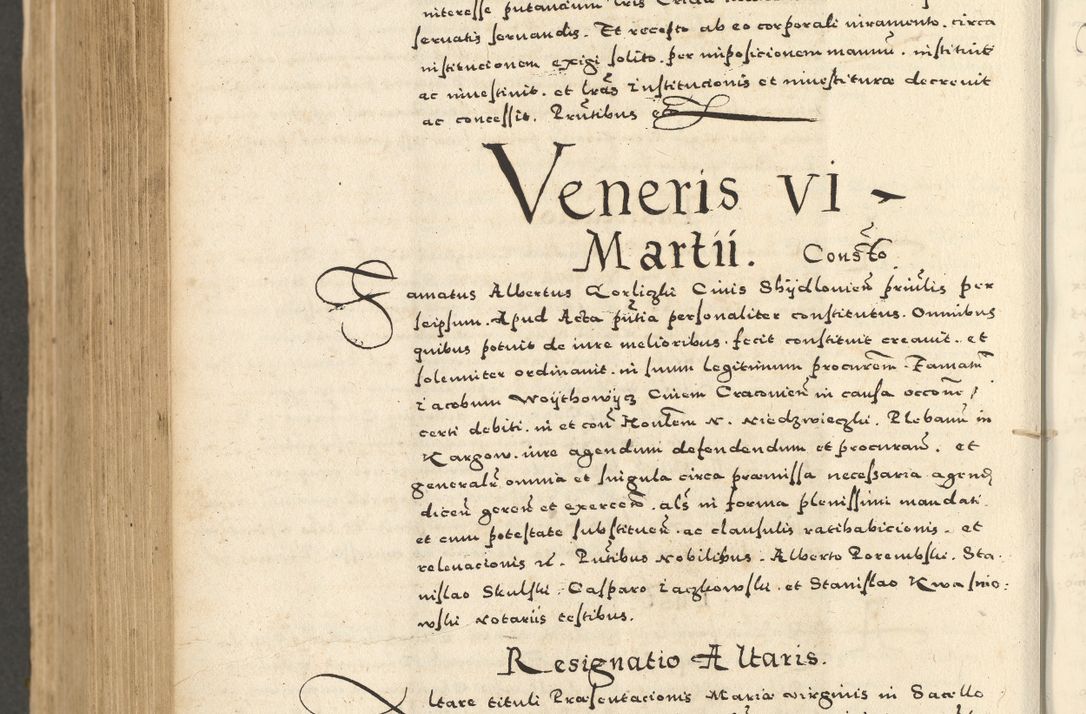 Zdjęcie nr 884 dla obiektu archiwalnego: Acta actorum causarum sententiarum deffinitiuarum, quam interloquutoriarum, decretorum, obligationum, procuratorum etc. coram Reverendo Domino Martino Izbienski de Rusiecz Archidiacono Posnaniensis, custode et in Spiritualibus Vicario generali officiali Cracoviensis, ad Annum Domini Millesimum quingentesimum Sexagesimum Nonum cuius indictio duodecima, Pontus Sanctissimi Pii Papae Quinti Annus quartus foeliciter continuantur