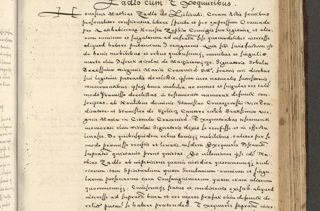 Zdjęcie nr 875 dla obiektu archiwalnego: Acta actorum causarum sententiarum deffinitiuarum, quam interloquutoriarum, decretorum, obligationum, procuratorum etc. coram Reverendo Domino Martino Izbienski de Rusiecz Archidiacono Posnaniensis, custode et in Spiritualibus Vicario generali officiali Cracoviensis, ad Annum Domini Millesimum quingentesimum Sexagesimum Nonum cuius indictio duodecima, Pontus Sanctissimi Pii Papae Quinti Annus quartus foeliciter continuantur
