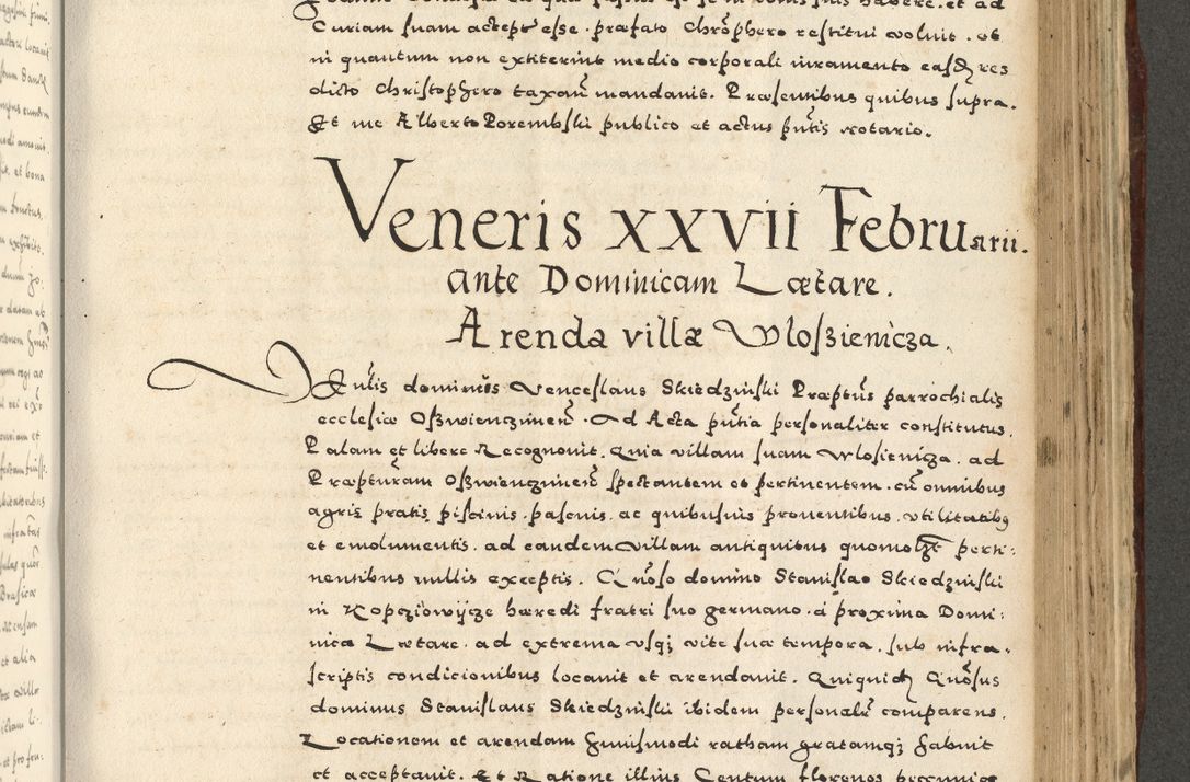 Zdjęcie nr 873 dla obiektu archiwalnego: Acta actorum causarum sententiarum deffinitiuarum, quam interloquutoriarum, decretorum, obligationum, procuratorum etc. coram Reverendo Domino Martino Izbienski de Rusiecz Archidiacono Posnaniensis, custode et in Spiritualibus Vicario generali officiali Cracoviensis, ad Annum Domini Millesimum quingentesimum Sexagesimum Nonum cuius indictio duodecima, Pontus Sanctissimi Pii Papae Quinti Annus quartus foeliciter continuantur