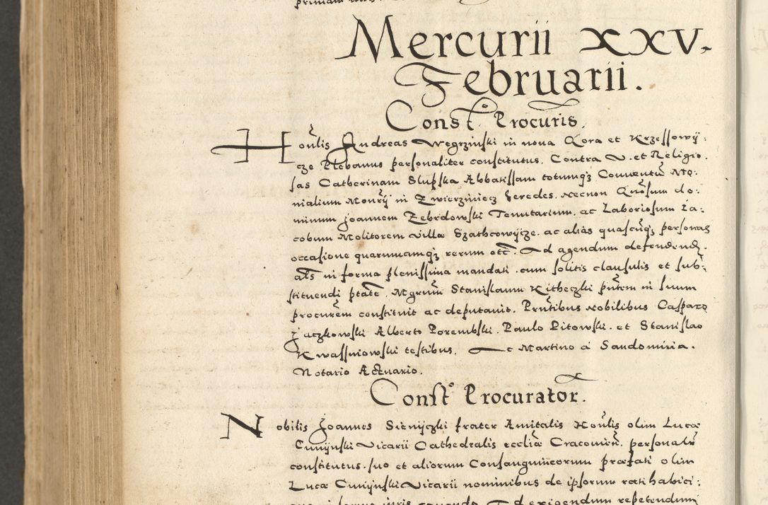 Zdjęcie nr 868 dla obiektu archiwalnego: Acta actorum causarum sententiarum deffinitiuarum, quam interloquutoriarum, decretorum, obligationum, procuratorum etc. coram Reverendo Domino Martino Izbienski de Rusiecz Archidiacono Posnaniensis, custode et in Spiritualibus Vicario generali officiali Cracoviensis, ad Annum Domini Millesimum quingentesimum Sexagesimum Nonum cuius indictio duodecima, Pontus Sanctissimi Pii Papae Quinti Annus quartus foeliciter continuantur