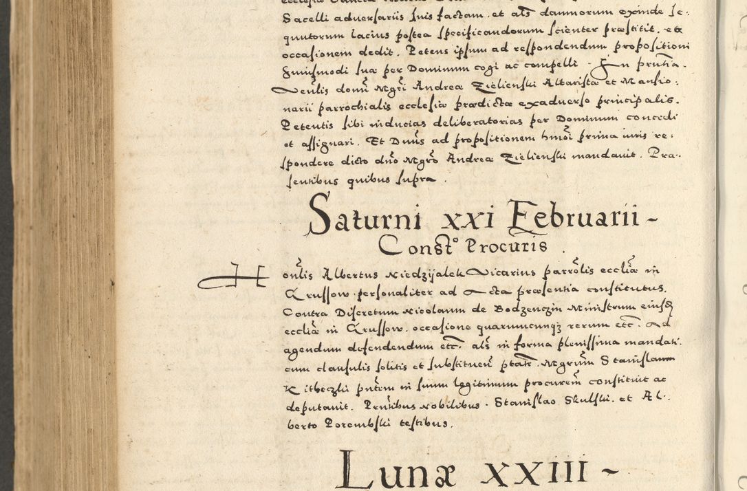 Zdjęcie nr 866 dla obiektu archiwalnego: Acta actorum causarum sententiarum deffinitiuarum, quam interloquutoriarum, decretorum, obligationum, procuratorum etc. coram Reverendo Domino Martino Izbienski de Rusiecz Archidiacono Posnaniensis, custode et in Spiritualibus Vicario generali officiali Cracoviensis, ad Annum Domini Millesimum quingentesimum Sexagesimum Nonum cuius indictio duodecima, Pontus Sanctissimi Pii Papae Quinti Annus quartus foeliciter continuantur