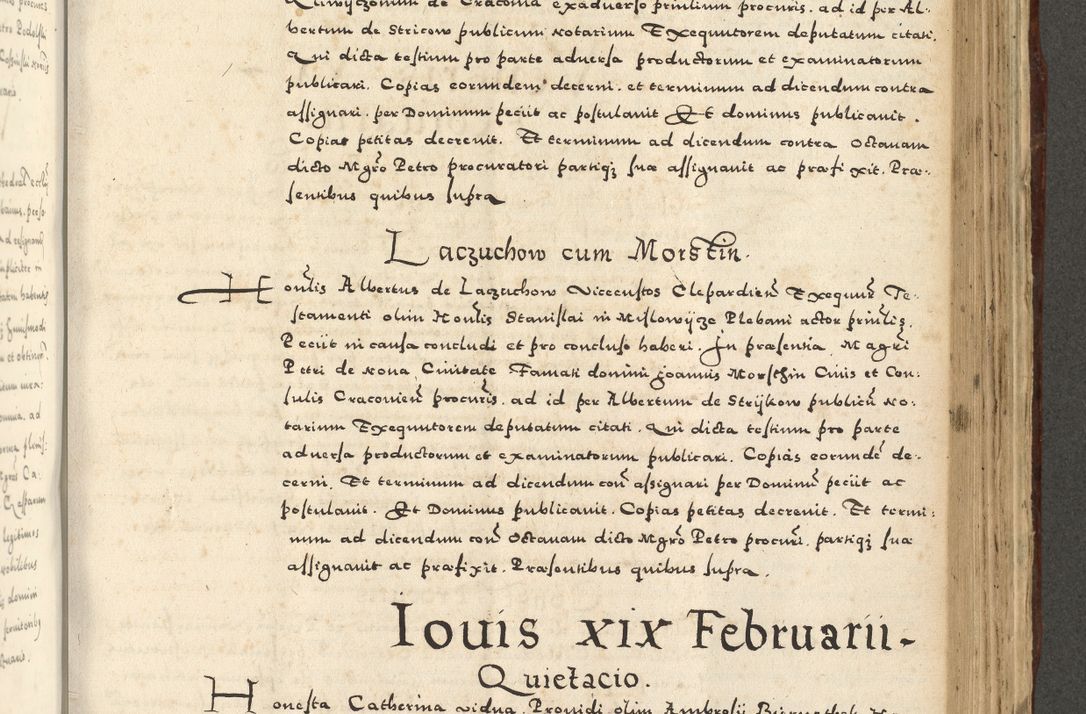 Zdjęcie nr 863 dla obiektu archiwalnego: Acta actorum causarum sententiarum deffinitiuarum, quam interloquutoriarum, decretorum, obligationum, procuratorum etc. coram Reverendo Domino Martino Izbienski de Rusiecz Archidiacono Posnaniensis, custode et in Spiritualibus Vicario generali officiali Cracoviensis, ad Annum Domini Millesimum quingentesimum Sexagesimum Nonum cuius indictio duodecima, Pontus Sanctissimi Pii Papae Quinti Annus quartus foeliciter continuantur