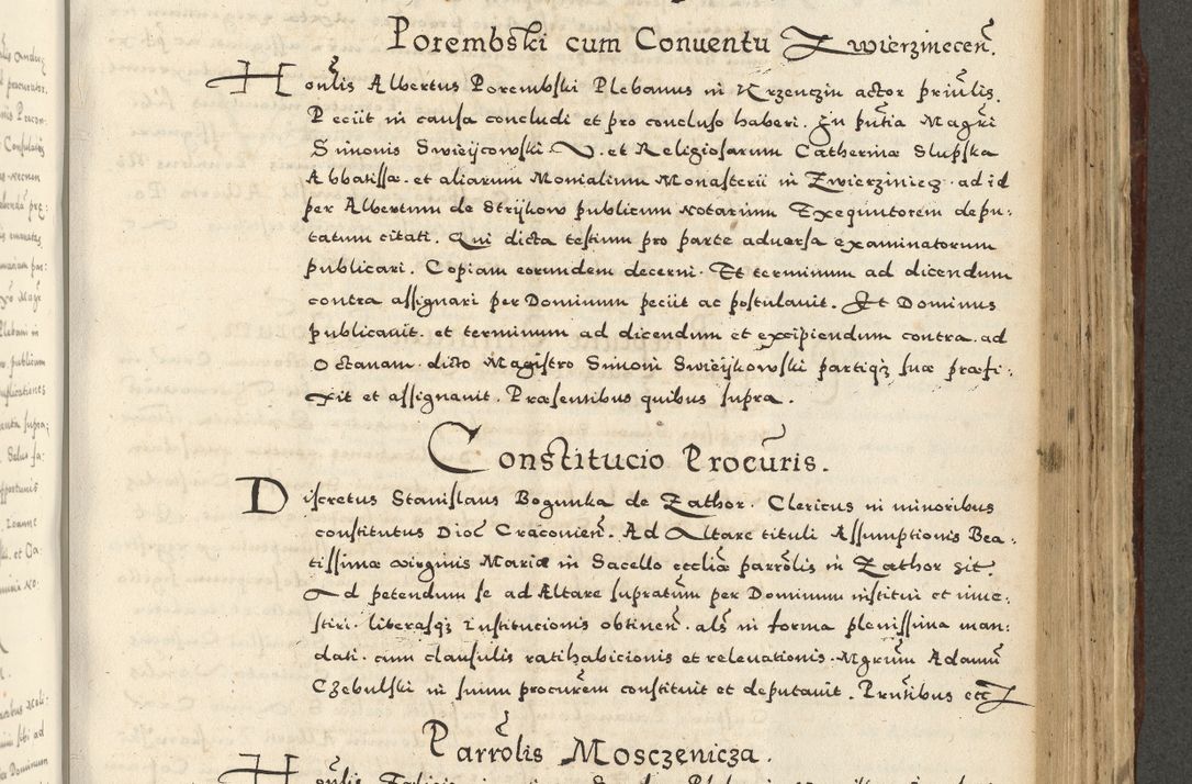 Zdjęcie nr 859 dla obiektu archiwalnego: Acta actorum causarum sententiarum deffinitiuarum, quam interloquutoriarum, decretorum, obligationum, procuratorum etc. coram Reverendo Domino Martino Izbienski de Rusiecz Archidiacono Posnaniensis, custode et in Spiritualibus Vicario generali officiali Cracoviensis, ad Annum Domini Millesimum quingentesimum Sexagesimum Nonum cuius indictio duodecima, Pontus Sanctissimi Pii Papae Quinti Annus quartus foeliciter continuantur
