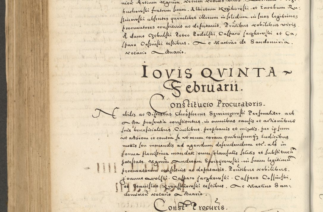 Zdjęcie nr 850 dla obiektu archiwalnego: Acta actorum causarum sententiarum deffinitiuarum, quam interloquutoriarum, decretorum, obligationum, procuratorum etc. coram Reverendo Domino Martino Izbienski de Rusiecz Archidiacono Posnaniensis, custode et in Spiritualibus Vicario generali officiali Cracoviensis, ad Annum Domini Millesimum quingentesimum Sexagesimum Nonum cuius indictio duodecima, Pontus Sanctissimi Pii Papae Quinti Annus quartus foeliciter continuantur