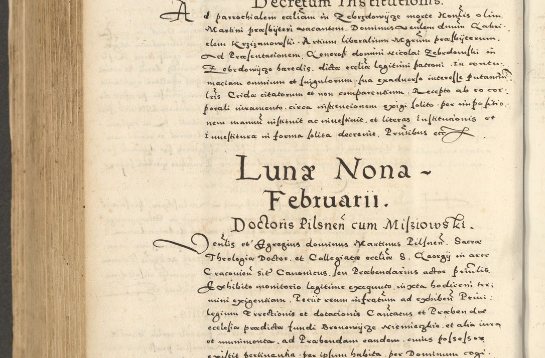 Zdjęcie nr 854 dla obiektu archiwalnego: Acta actorum causarum sententiarum deffinitiuarum, quam interloquutoriarum, decretorum, obligationum, procuratorum etc. coram Reverendo Domino Martino Izbienski de Rusiecz Archidiacono Posnaniensis, custode et in Spiritualibus Vicario generali officiali Cracoviensis, ad Annum Domini Millesimum quingentesimum Sexagesimum Nonum cuius indictio duodecima, Pontus Sanctissimi Pii Papae Quinti Annus quartus foeliciter continuantur