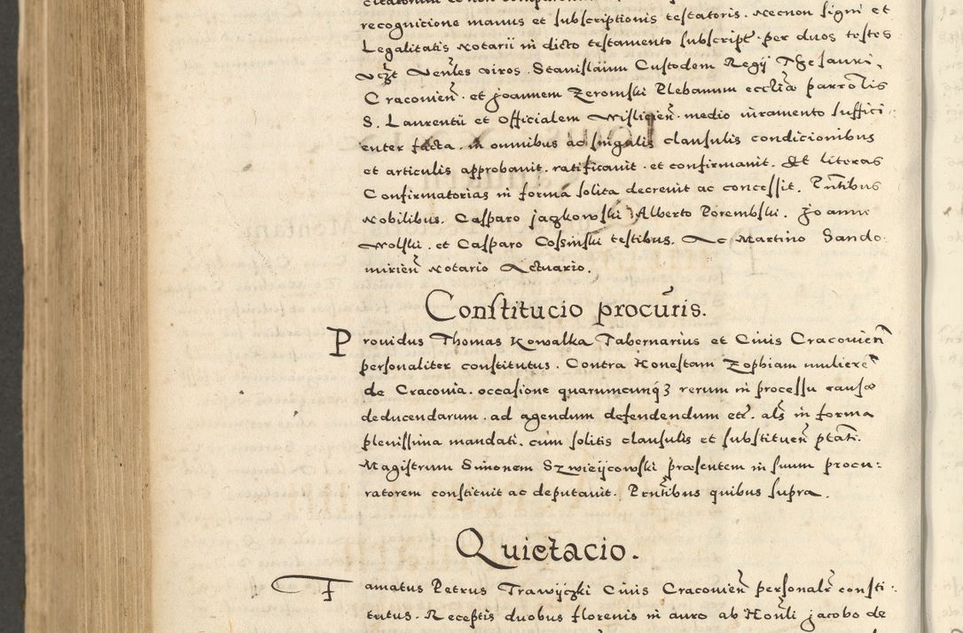 Zdjęcie nr 848 dla obiektu archiwalnego: Acta actorum causarum sententiarum deffinitiuarum, quam interloquutoriarum, decretorum, obligationum, procuratorum etc. coram Reverendo Domino Martino Izbienski de Rusiecz Archidiacono Posnaniensis, custode et in Spiritualibus Vicario generali officiali Cracoviensis, ad Annum Domini Millesimum quingentesimum Sexagesimum Nonum cuius indictio duodecima, Pontus Sanctissimi Pii Papae Quinti Annus quartus foeliciter continuantur