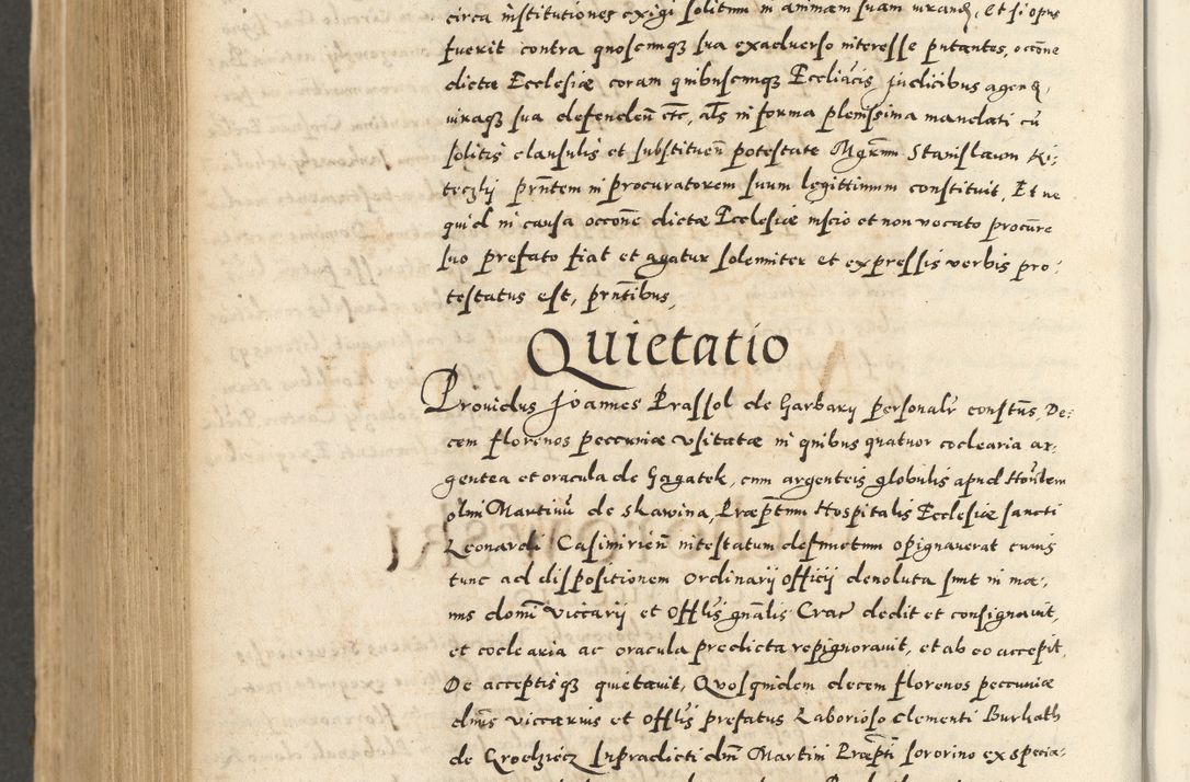 Zdjęcie nr 838 dla obiektu archiwalnego: Acta actorum causarum sententiarum deffinitiuarum, quam interloquutoriarum, decretorum, obligationum, procuratorum etc. coram Reverendo Domino Martino Izbienski de Rusiecz Archidiacono Posnaniensis, custode et in Spiritualibus Vicario generali officiali Cracoviensis, ad Annum Domini Millesimum quingentesimum Sexagesimum Nonum cuius indictio duodecima, Pontus Sanctissimi Pii Papae Quinti Annus quartus foeliciter continuantur