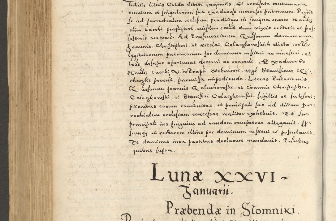 Zdjęcie nr 842 dla obiektu archiwalnego: Acta actorum causarum sententiarum deffinitiuarum, quam interloquutoriarum, decretorum, obligationum, procuratorum etc. coram Reverendo Domino Martino Izbienski de Rusiecz Archidiacono Posnaniensis, custode et in Spiritualibus Vicario generali officiali Cracoviensis, ad Annum Domini Millesimum quingentesimum Sexagesimum Nonum cuius indictio duodecima, Pontus Sanctissimi Pii Papae Quinti Annus quartus foeliciter continuantur