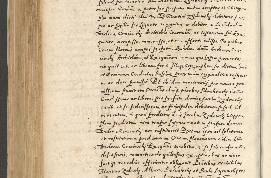 Zdjęcie nr 836 dla obiektu archiwalnego: Acta actorum causarum sententiarum deffinitiuarum, quam interloquutoriarum, decretorum, obligationum, procuratorum etc. coram Reverendo Domino Martino Izbienski de Rusiecz Archidiacono Posnaniensis, custode et in Spiritualibus Vicario generali officiali Cracoviensis, ad Annum Domini Millesimum quingentesimum Sexagesimum Nonum cuius indictio duodecima, Pontus Sanctissimi Pii Papae Quinti Annus quartus foeliciter continuantur