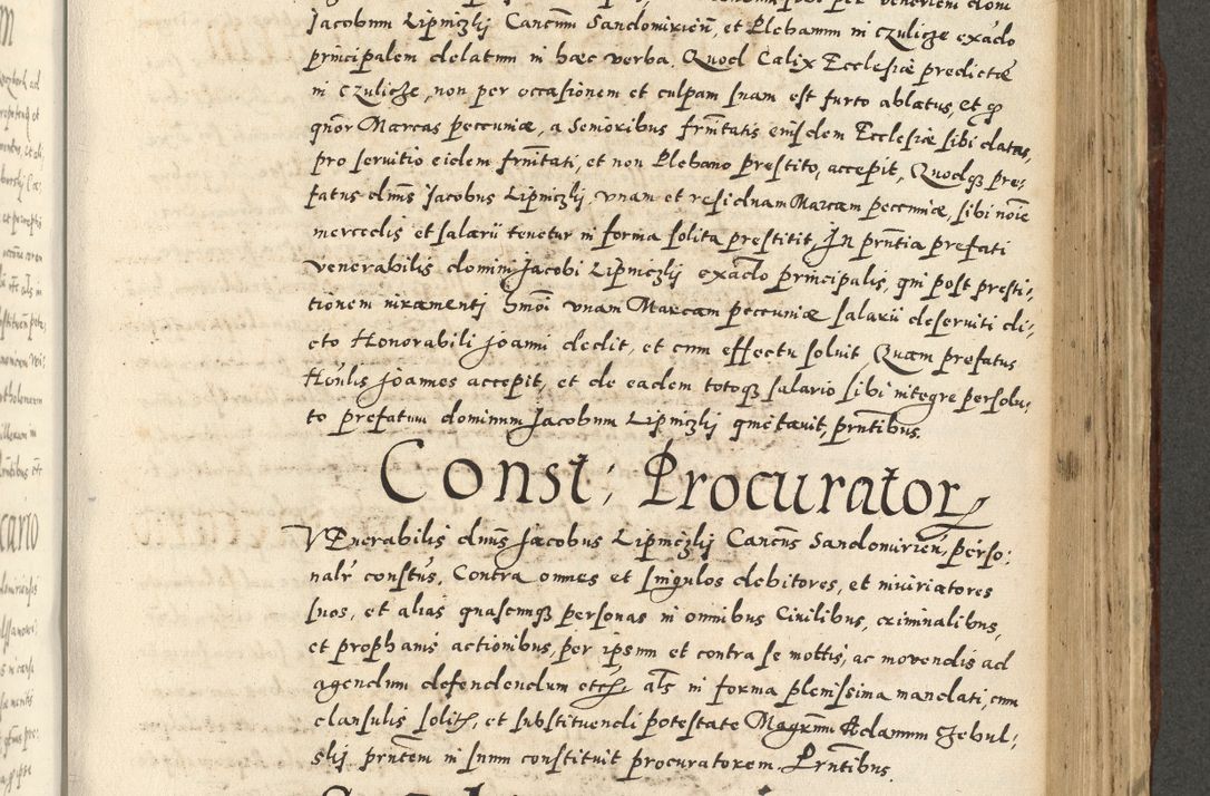 Zdjęcie nr 835 dla obiektu archiwalnego: Acta actorum causarum sententiarum deffinitiuarum, quam interloquutoriarum, decretorum, obligationum, procuratorum etc. coram Reverendo Domino Martino Izbienski de Rusiecz Archidiacono Posnaniensis, custode et in Spiritualibus Vicario generali officiali Cracoviensis, ad Annum Domini Millesimum quingentesimum Sexagesimum Nonum cuius indictio duodecima, Pontus Sanctissimi Pii Papae Quinti Annus quartus foeliciter continuantur