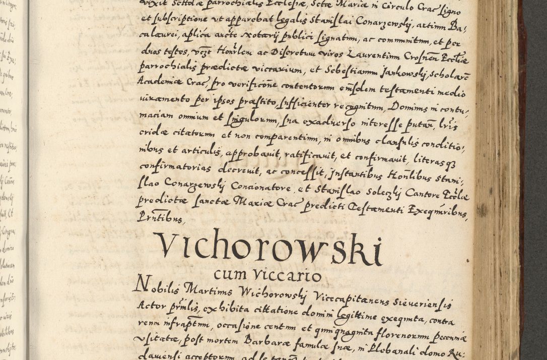 Zdjęcie nr 837 dla obiektu archiwalnego: Acta actorum causarum sententiarum deffinitiuarum, quam interloquutoriarum, decretorum, obligationum, procuratorum etc. coram Reverendo Domino Martino Izbienski de Rusiecz Archidiacono Posnaniensis, custode et in Spiritualibus Vicario generali officiali Cracoviensis, ad Annum Domini Millesimum quingentesimum Sexagesimum Nonum cuius indictio duodecima, Pontus Sanctissimi Pii Papae Quinti Annus quartus foeliciter continuantur