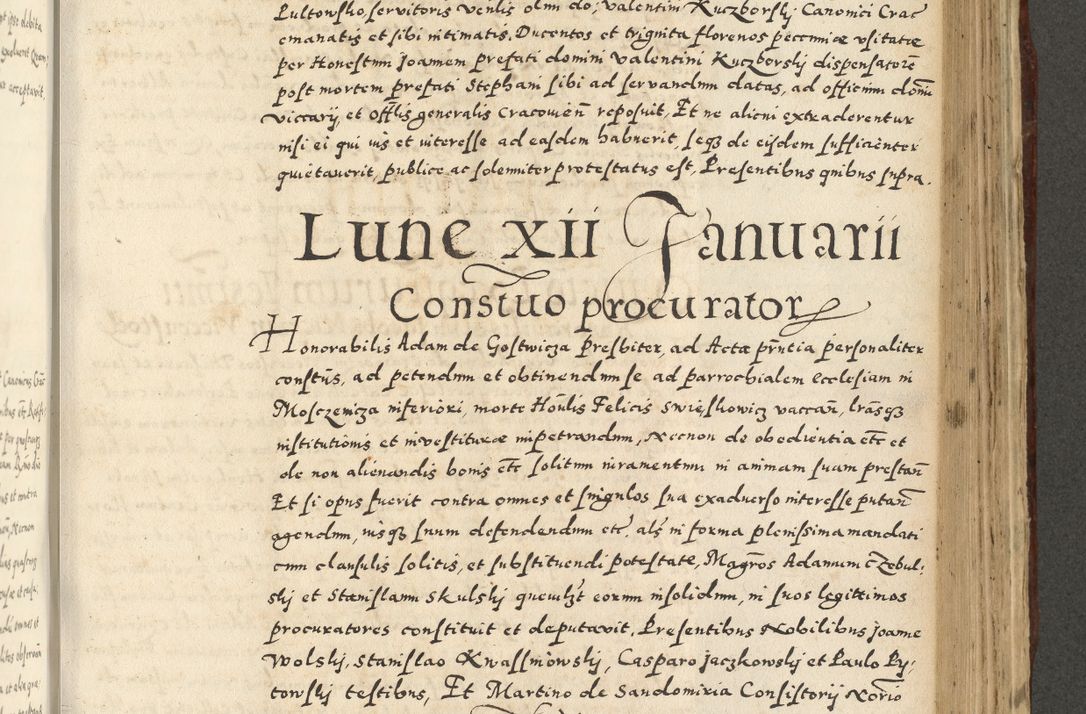 Zdjęcie nr 829 dla obiektu archiwalnego: Acta actorum causarum sententiarum deffinitiuarum, quam interloquutoriarum, decretorum, obligationum, procuratorum etc. coram Reverendo Domino Martino Izbienski de Rusiecz Archidiacono Posnaniensis, custode et in Spiritualibus Vicario generali officiali Cracoviensis, ad Annum Domini Millesimum quingentesimum Sexagesimum Nonum cuius indictio duodecima, Pontus Sanctissimi Pii Papae Quinti Annus quartus foeliciter continuantur
