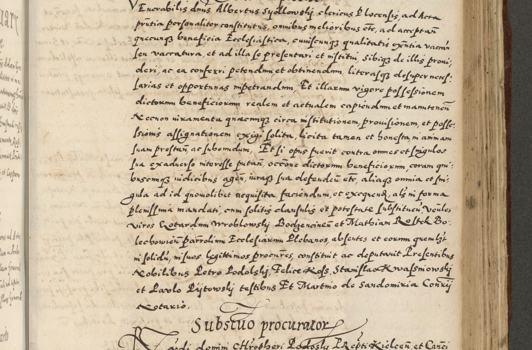 Zdjęcie nr 825 dla obiektu archiwalnego: Acta actorum causarum sententiarum deffinitiuarum, quam interloquutoriarum, decretorum, obligationum, procuratorum etc. coram Reverendo Domino Martino Izbienski de Rusiecz Archidiacono Posnaniensis, custode et in Spiritualibus Vicario generali officiali Cracoviensis, ad Annum Domini Millesimum quingentesimum Sexagesimum Nonum cuius indictio duodecima, Pontus Sanctissimi Pii Papae Quinti Annus quartus foeliciter continuantur