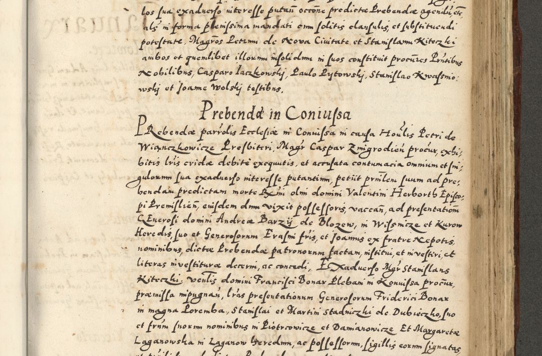 Zdjęcie nr 823 dla obiektu archiwalnego: Acta actorum causarum sententiarum deffinitiuarum, quam interloquutoriarum, decretorum, obligationum, procuratorum etc. coram Reverendo Domino Martino Izbienski de Rusiecz Archidiacono Posnaniensis, custode et in Spiritualibus Vicario generali officiali Cracoviensis, ad Annum Domini Millesimum quingentesimum Sexagesimum Nonum cuius indictio duodecima, Pontus Sanctissimi Pii Papae Quinti Annus quartus foeliciter continuantur