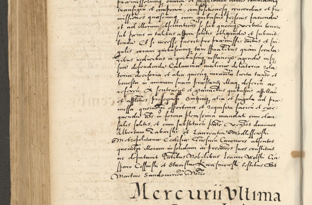 Zdjęcie nr 818 dla obiektu archiwalnego: Acta actorum causarum sententiarum deffinitiuarum, quam interloquutoriarum, decretorum, obligationum, procuratorum etc. coram Reverendo Domino Martino Izbienski de Rusiecz Archidiacono Posnaniensis, custode et in Spiritualibus Vicario generali officiali Cracoviensis, ad Annum Domini Millesimum quingentesimum Sexagesimum Nonum cuius indictio duodecima, Pontus Sanctissimi Pii Papae Quinti Annus quartus foeliciter continuantur